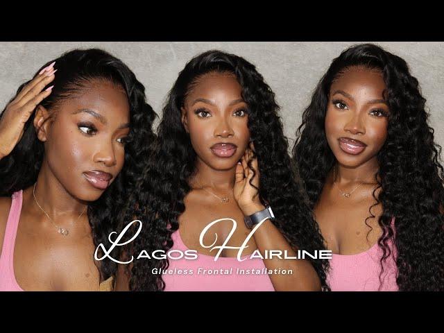 Attempted the LAGOS HAIRLINE...| Very Beginner Friendly Wig Install | FT.Wiggins Hair