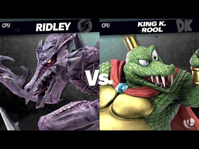 Smash Ultimate EX Ridley VS King K. Rool