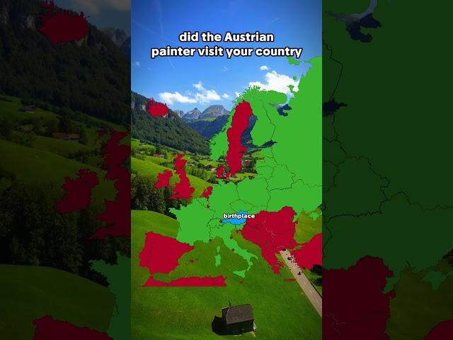 Did the austrian painter visit your country? #geography #mapping #europe  #history #map #germany