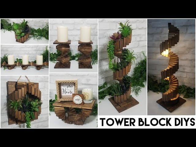 SPIRAL TOWER BLOCK DIYS