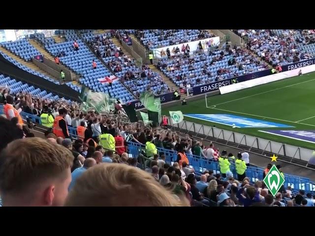 Bremen Fans beim Auswärtsspiel gegen  Coventry I 03.08.2024