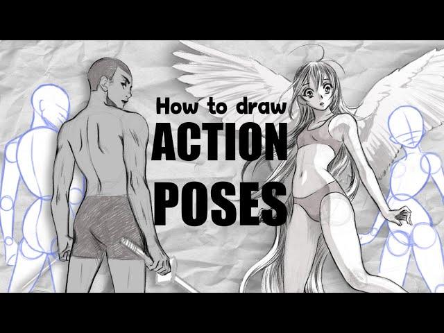 How to Draw BASIC ANATOMY & ACTION POSES ▼ for Manga and Comics (beginners and beyond)