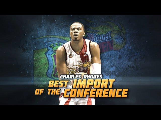 Charles Rhodes is Best Import of the Conference | PBA Commissioner’s Cup 2017