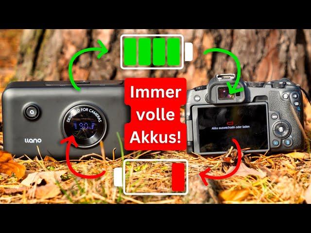 Akku-Probleme gelöst: Llano Powerbank & Ladegerät für Canon EOS R8, RP & Co