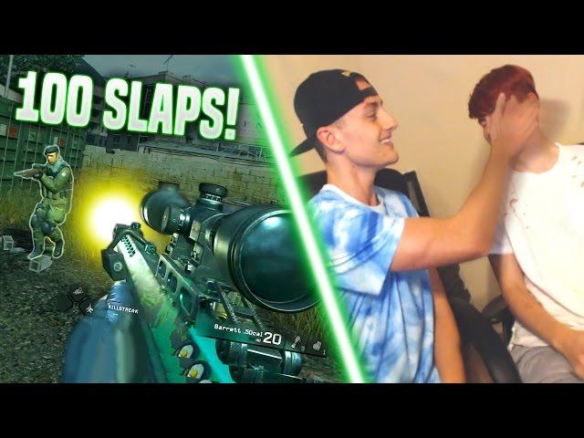 100 SLAPS 1v1 CHALLENGE on Modern Warfare Remastered!