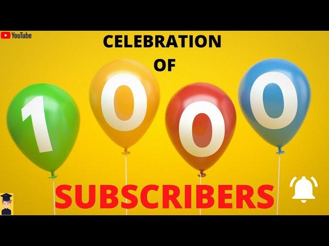 1000 Subscribers Celebration | 1K Subscribers Special Video | Thank You All of You