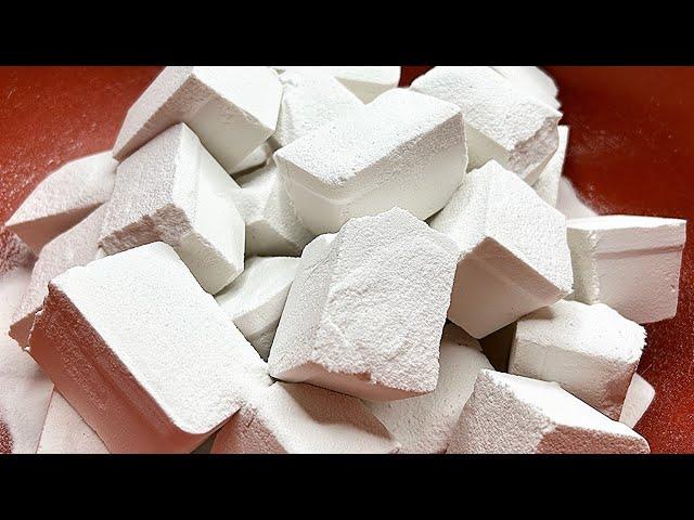 ASMR Pure white baking soda crush| ASMR Crushing sound | Faster Version | Big block Crushing sound
