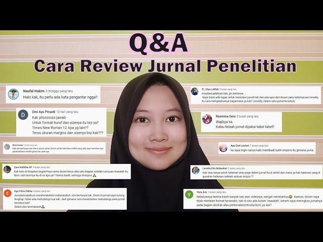 Q&A Cara Review Jurnal Penelitian | Banyak Banget Pertanyaannya?!