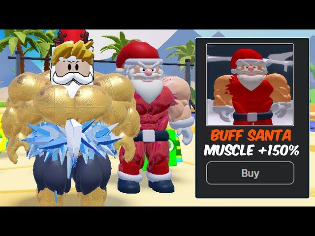 I Unlocked BUFF SANTA Trainer In Gym Star Simulator