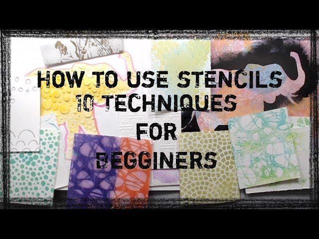 How to use a stencil for Beginners- 10 Easy Techniques for Using Stencils | Stencil Tips