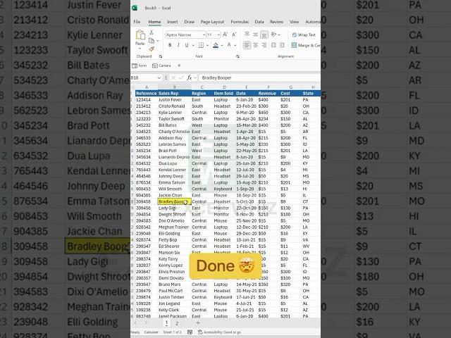 Highlight the Active Cell in Excel Tips & Tricks! #exceltips #microsoftexcel #viralvideo #shorts
