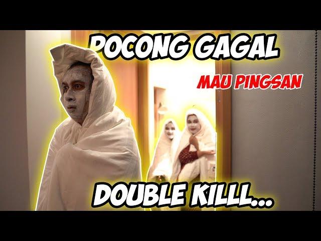 PRANK POCONG TENGAH MALAM MALAH LARI SAMPAI LEMES...