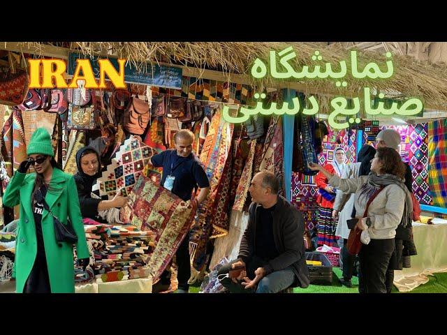 Iran 2024, walking tour in Exhibition of Iranian handicrafts in Tehran city