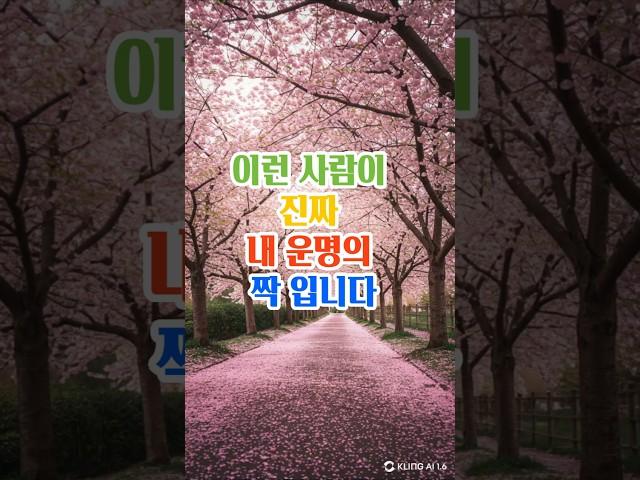 이런사람이 진짜 내 운명의 짝입니다#명언#좋은글#지혜#인생조언