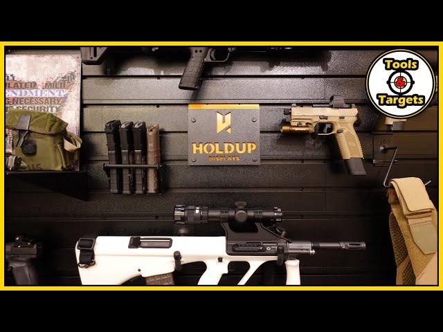 GUN WALL Wednesday! Ep1: "The Setup" With Hold Up Displays!