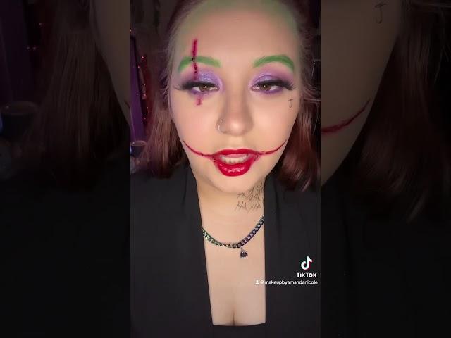 Joker Halloween makeup 