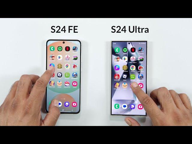 Samsung S24 FE vs Samsung S24 Ultra - SPEED TEST