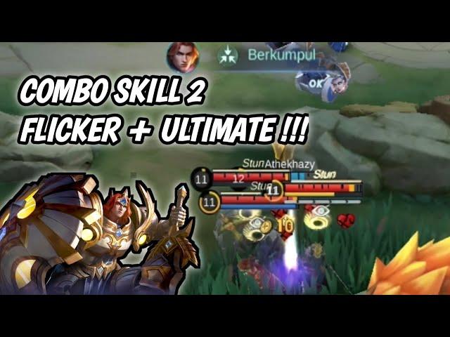 GAMEPLAY TIGREAL + SKILL 2 FLICKER ULTIMATE #MLBB #Tigreal #Athekhazy