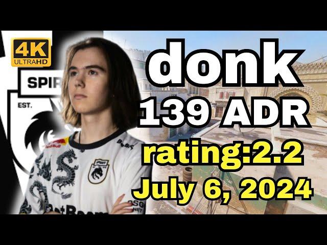 donk 139ADR 2.2Rating Dust2 POV | FACEIT Ranked | July 6, 2024 #cs2 #pov