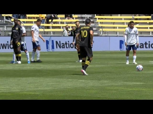 Lucas Zelarayan Free Kick Goal with Columbus Crew SC 2021