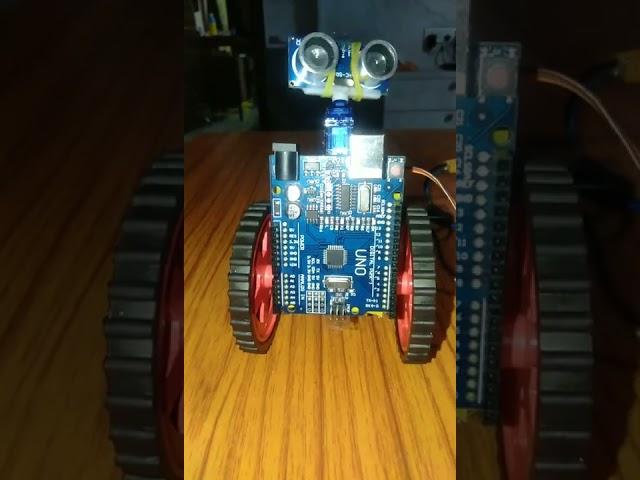 ultrasonic sensor robot frame making