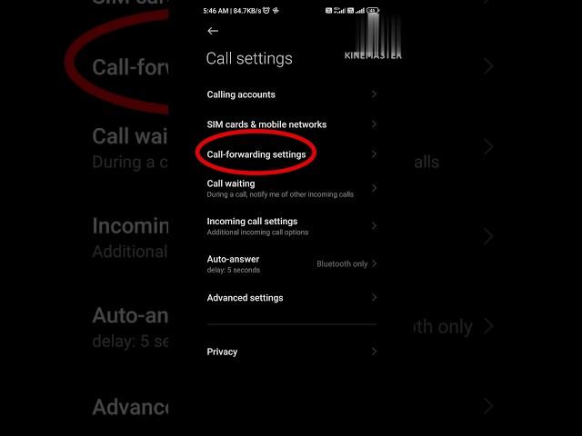 How to On Call forwarding settings। #call #forward #shorts