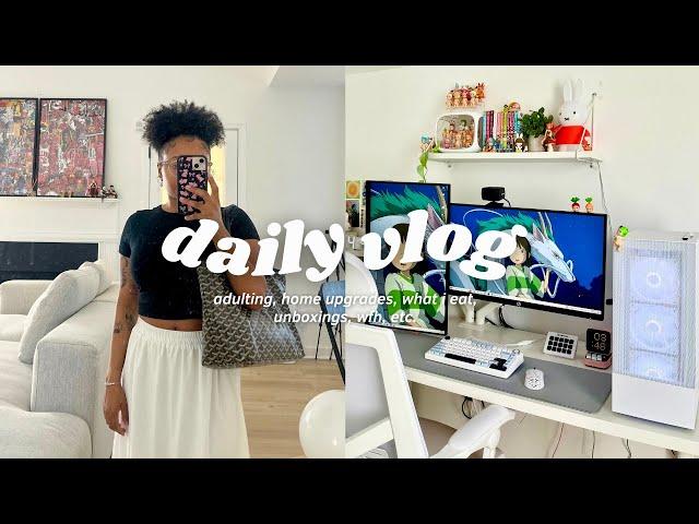 *realistic* week in my life: adulting, home upgrades, what i eat, lots of unboxings, wfh, etc.