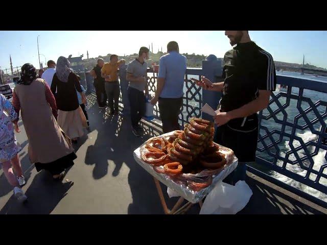 Istanbul Galata Bridge Walk in 4K!- Summer 2020