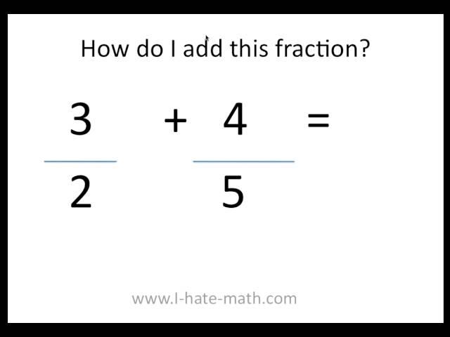 How to add fractions