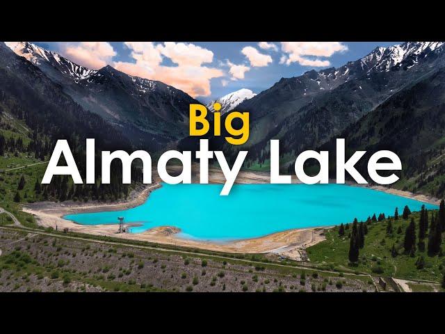 The Big Almaty Lake Kazakhstan Travel Documentary, 4K drone