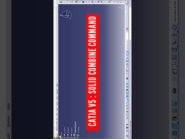 Catia v5: solid combine command | how to use solid combine in catia v5 | catia v5 tutorial #catia