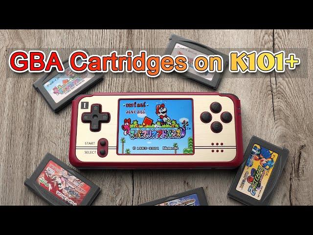 Official GBA cartridges runs well on REVO K101, perfectly compatible