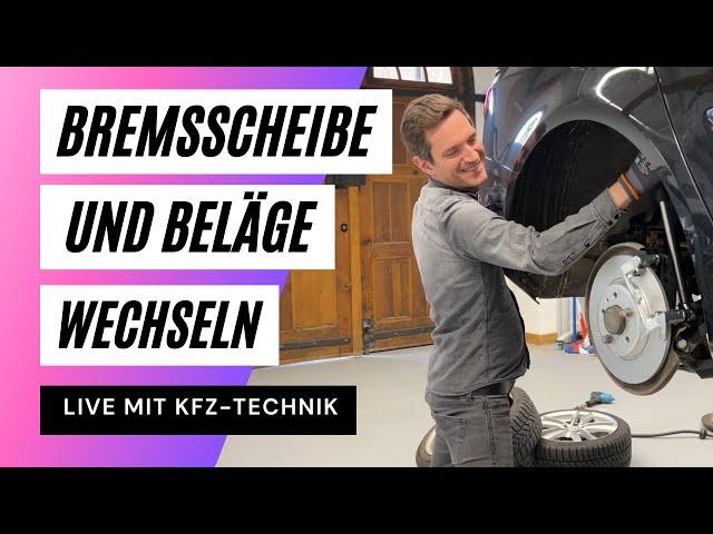 Bremsscheiben wechseln und Bremsbeläge neu! Live in Autowerkstatt