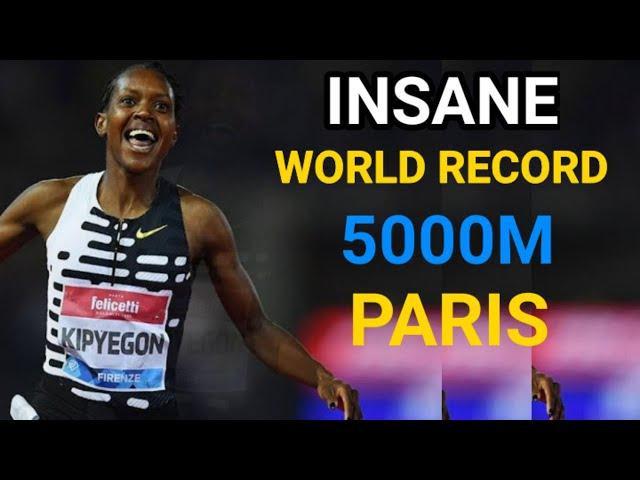 Faith Kipyegon sets another mind-blowing world record in 5000m women Paris Diamond League