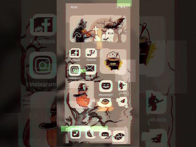 Halloween Aesthetic iOS 14 Home Screen from Widgets Kit 36