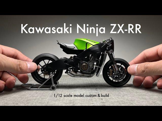 Building Tamiya 1/12 Kawasaki Ninja ZX-RR Scale Model Custom