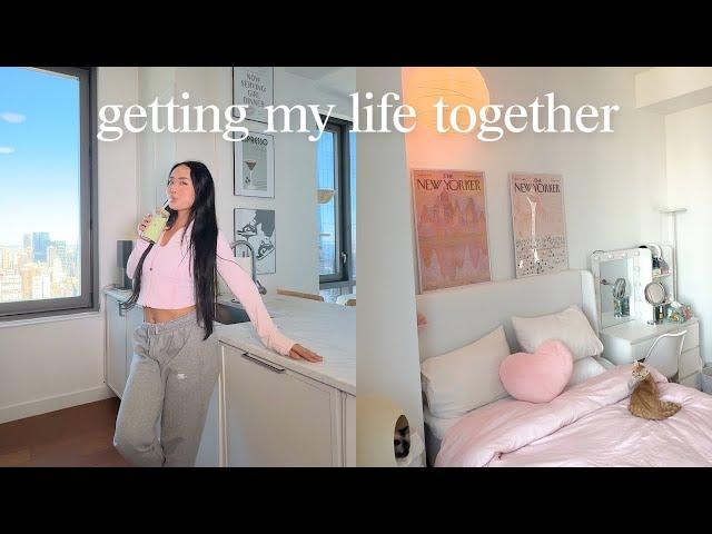 GETTING MY LIFE TOGETHER️ | pilates, self-care, cooking korean food w/ my mom, & kitchen renovation