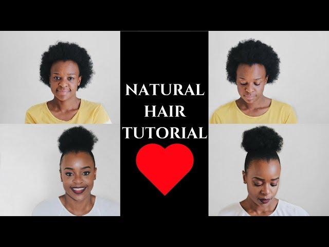 Faux Puff Updo Protective Style Tutorial for Short Natural Hair | Hair Blogger Laurina Machite