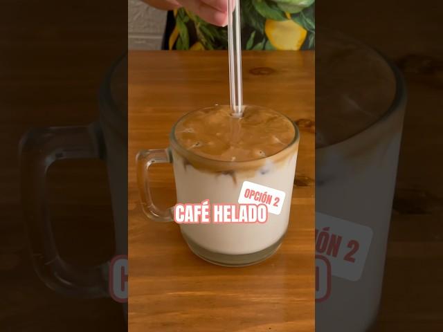 Descubrí cómo hacer un café helado refrescante y fácil opción 2 #recetasfaciles #café #icedcoffee