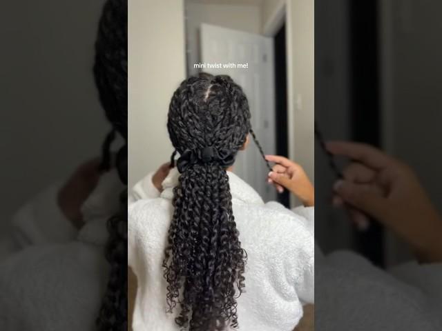 Mini Twist on Natural Hair for Length Retention! Hair Growth