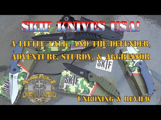 Skif Knives USA! A little talk, and the Defender, Adventure, Sturdy, & Aggressor - Unboxing & Review