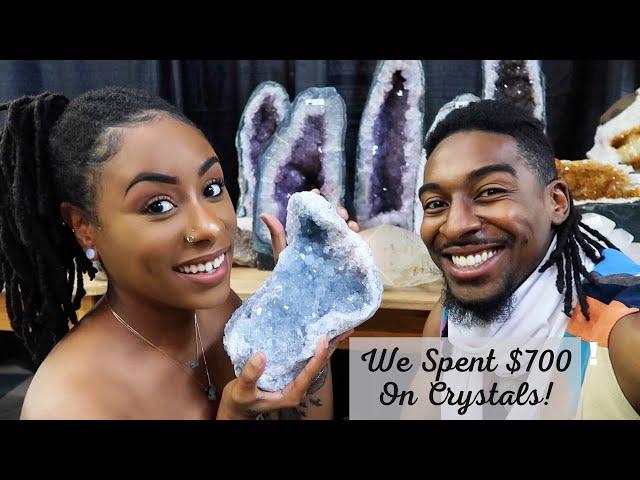 COME CRYSTAL SHOPPING WITH US! HUGE $700 CRYSTAL HAUL + FAMILY VLOG| Pretty Hippie