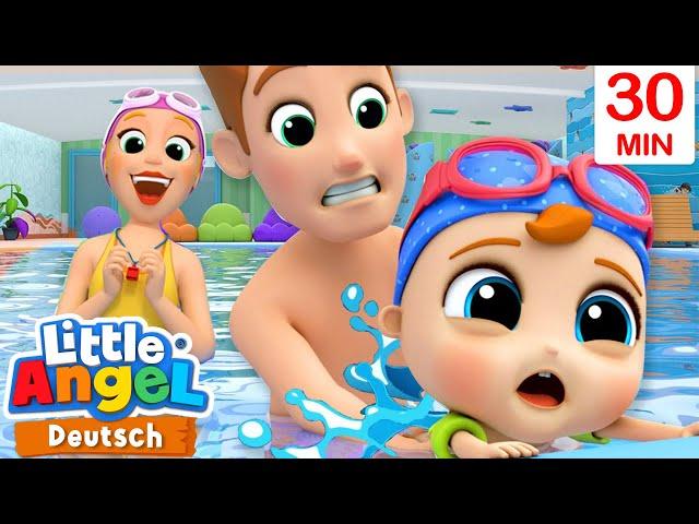 Das Lied vom Schwimmen | Kinderlieder mit Klein Joni | Little Angel Deutsch