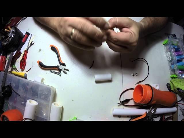 Diy 18650 battery hack for D type flashlight