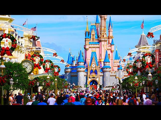 Magic Kingdom Christmas 2024 - Walkthrough, Parade & Merchandise at Walt Disney World [4K POV]