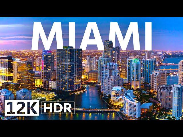 Miami, Florida 12K Video ULTRA HD HDR 120 FPS • The Magic City in Drone (GTA 6)