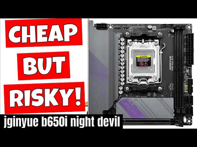 Cheapest Mini ITX B650 Motherboard Jginyue B650i Night Devil - Buy With Caution