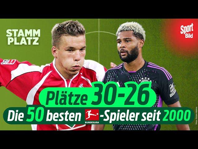 Bundesliga: Die 50 besten Spieler seit 2000! Bayerns GNABRY steht vor Köln-Ikone LUKAS PODOLSKI