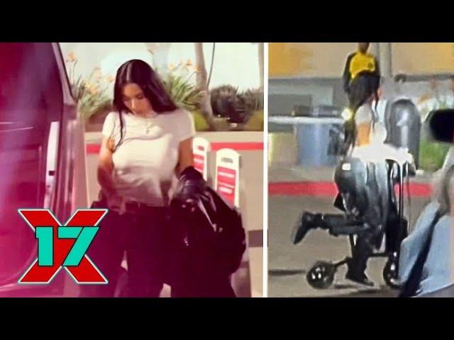 Kim Kardashian Scoots Her Way Out of Billie Eilish Concert Despite Broken Foot