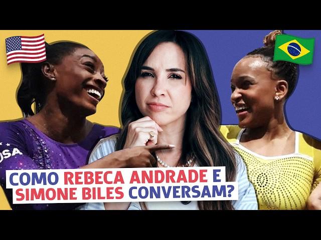 Rebeca Andrade fala INGLÊS? | Como ela conversa com a AMERICANA Simone Biles?